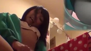 Asian babe filmed with close up tight pussy fingering